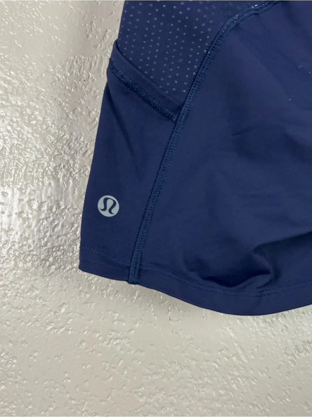 lululemon athletica Navy Shorts with Multicolor Waistband